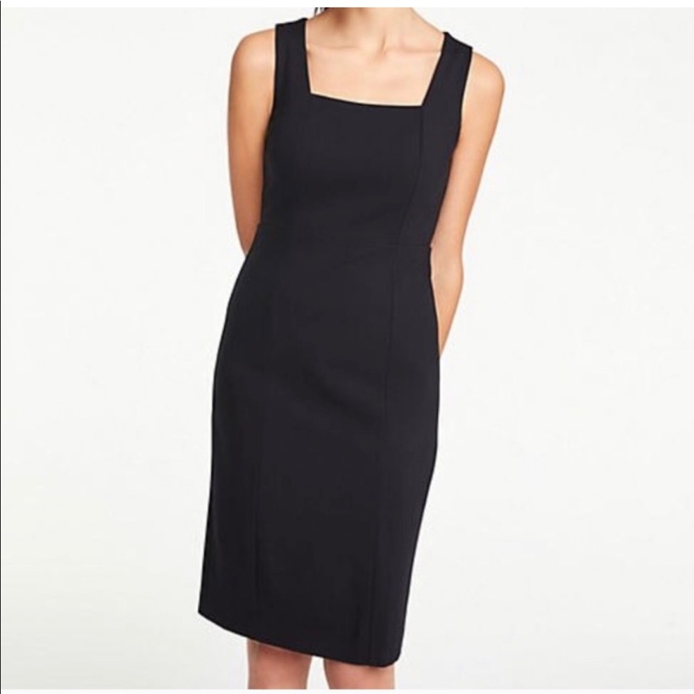 NWT Ann Taylor Ponte Black Dress
